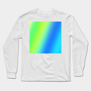 yellow green blue abstract texture Long Sleeve T-Shirt